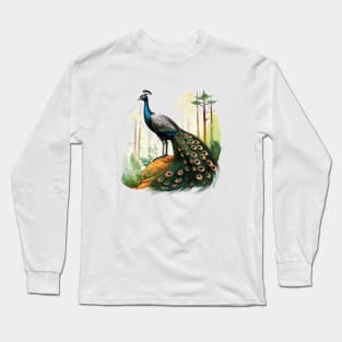 Peafowl Long Sleeve T-Shirt